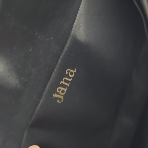 Vintage 3 Pc Jana Black Velvet Rhinestones Evening Bag Coin Wallet Mirror - Picture 10 of 17